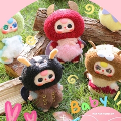Blind box baby three BB3 Tiểu tinh linh côn trùng có móc khóa