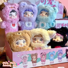 Nommi Ver 1 Động Vật Đáng Yêu, Blind Box Ngẫu Nhiên, móc khoá túi gấu bông