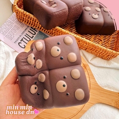 Squishy TH Bánh Chocolate Gấu Chất Bơ Chậm Tăng