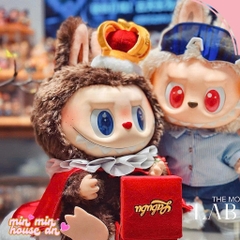 POP MART THE MONSTERS Let 's Checkmate Series-Vinyl Plush Doll - Labubu King 38cm