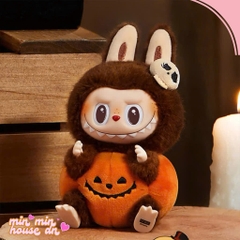 POP MART Happy Halloween Party Series-Sitting Pumpkin Vinyl Plush Pendant 17cm - Labubu bí ngô