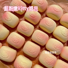 Squishy HT Kitty bánh màn thầu dễ thương mẫu đơn giản