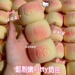 Squishy HT Kitty bánh màn thầu dễ thương mẫu đơn giản