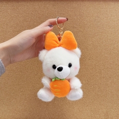 Móc Khoá Gấu Xinh Ôm Dâu