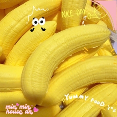 Squishy HT Quả Chuối Chín Vàng Slow Mềm