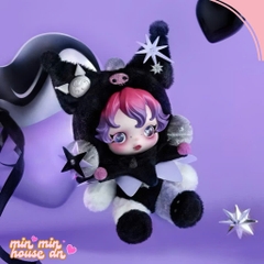 POP MART SKULLPANDA × KUROMI /MY MELODY Plush Action Toys Figure Birthday Gift Kid Toy