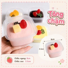 Squishy HT Mochi Hộp Vuông dính nhẹ