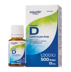 Vitamin D dạng lỏng 1000IU (500 giọt/15 ml)