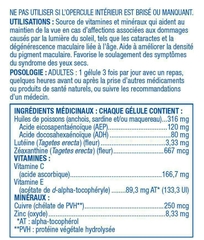 Thuốc bổ mắt AREDS 2 và Omega-3 của Equate (100 viên)