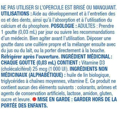 Vitamin D dạng lỏng 1000IU (500 giọt/15 ml)