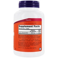 Viên uống bổ Niacin 500 mg của NOW (250 viên)