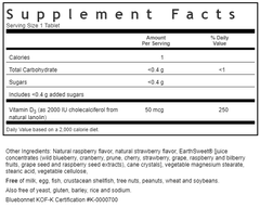 Kẹo Earthsweet Vitamin D3 2000 IU của Bluebonnet (90 viên)