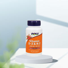 Viên uống Vitamin D3 & K2 1000 IU 45 mcg của NOW (120 viên)