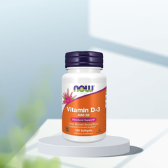 Viên uống Vitamin D3 400 IU của NOW (180 viên)