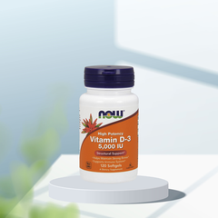 Viên uống Vitamin D3 5000 IU của NOW (120 viên)