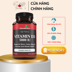 Kẹo Vitamin D3 5000 IU của FutureBiotics (90 viên)