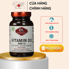 Viên uống Vitamin D3 3000 IU của Olympian Labs (100 viên)