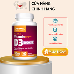 Viên uống Vitamin D3 5000 IU của Jarrow Formulas (100 viên)