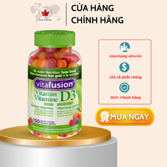 Kẹo dẻo Vitamin D3 dành cho người lớn của Vitafusion (150 viên)