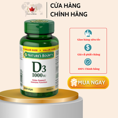 Vitamin D3 1000IU của Nature's Bountry (300 viên)