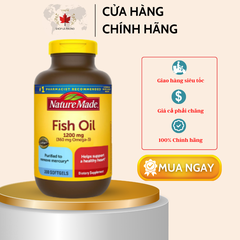 Viên Uống Dầu Cá Omega 3 với 1200mg (360mg Omega 3) (200 viên)