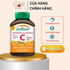 Kẹo Vitamin C & Kẽm Zinc của Jamieson (400 viên)