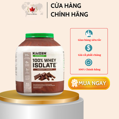 Sữa Tăng Cơ Whey Protein Isolate Kaizen vị Socola hoặc Vanilla (2kg) - Hàng order