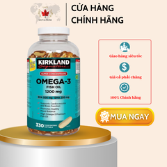 Dầu Cá Omega-3 Signature Super Concentrate của Kirkland (330 viên)