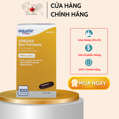 Thuốc bổ mắt AREDS 2 và Omega-3 của Equate (100 viên)