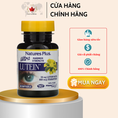 Thuốc bổ mắt Ultra Lutein 20 mg của Nature's Plus (60 viên)