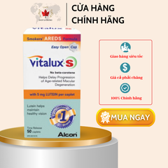 Viên uống bổ mắt với AREDS, AMD của VITALUX (50 viên)