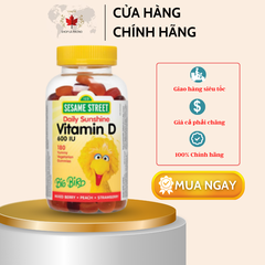 Kẹo bổ sung Vitamin D 600 IU của Sesame Street (180 viên)