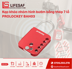Kẹp khóa nhóm hình bướm bằng thép 7 lỗ PROLOCKEY BAH03