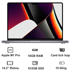 Macbook Pro 14 M1 Pro 10 CPU - 16 GPU 16GB 1TB 2021