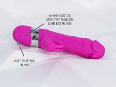 Dương Vật Giả Cầm Tay Đa Năng Có Nhánh Tai Thỏ