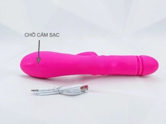 Dương Vật Giả Kèm Lưỡi Cao Cấp Esther Bi Xoay Rung – Thụt