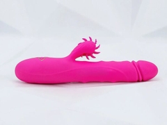 Dương Vật Giả Kèm Lưỡi Cao Cấp Esther Bi Xoay Rung – Thụt