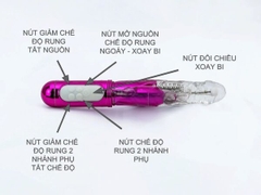 Dương Vật Giả 3 Đầu Rung Thụt Ngoáy Pin Sạc Cao Cấp