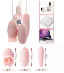 Trứng Rung Tình Yêu Trái Tim 3 Đầu Liếm Rung Cực Mạnh