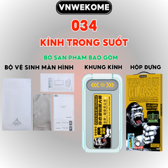 Kính cường lực kèm khung tự dán cho iPhone chính hãng VNWEKOME