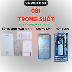 Kính cường lực kèm khung tự dán cho iPhone chính hãng VNWEKOME WTP-081/082