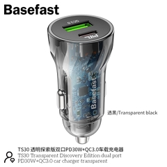 Tẩu sạc ô tô PD30W + QC3.0 Basefast TS30
