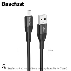 Basefast CS51a Cáp sạc nhanh 3A Silicon Chống quá tải nhiệt TypeC