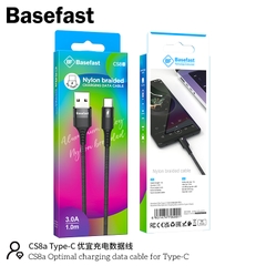 Basefast CS8a - Cáp sạc nhanh TypeC 3A dây dù cao cấp