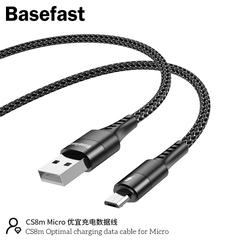 Basefast CS8m - Cáp sạc nhanh Micro 2.4A dây dù cao cấp