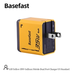 Củ sạc nhanh 35W 2 cổng U+C Công nghệ GAN chống quá tải nhiệt - Basefast G35