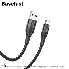 Basefast CS51a Cáp sạc nhanh 3A Silicon Chống quá tải nhiệt TypeC