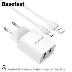 Basefast B22a Bộ sạc nhanh 2 cổng 2.1A TypeC