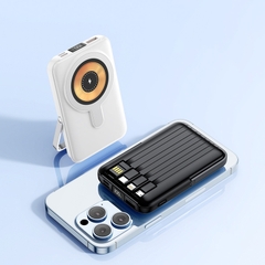 Sạc dự phòng không dây tích hợp 3 cáp sạc nhanh - Basefast SDW8 PRO