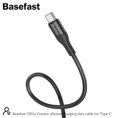 Basefast CS51a Cáp sạc nhanh 3A Silicon Chống quá tải nhiệt TypeC